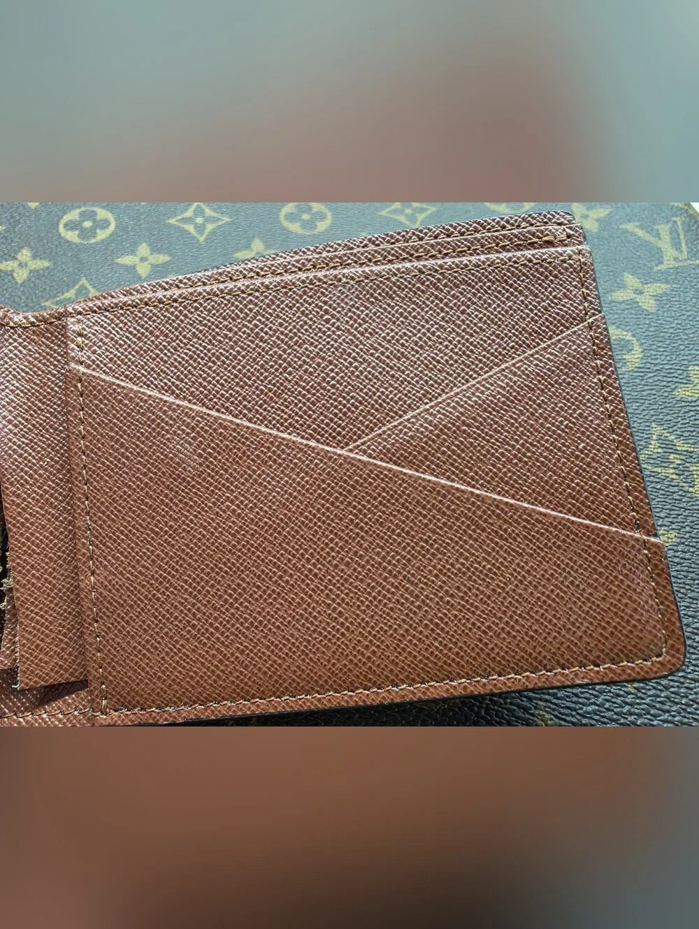 Louis Vuitton Multiple Wallet Monogram Canvas Bifold Wallet - Brown/Gold